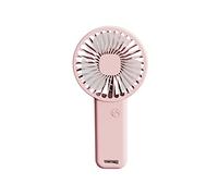 GGYTMQL Rechargeable Mini Portable Handheld USB Fan Hand Held Electric Personal Fans Bracket For Home Office Outdoor fan (Color : Gold, Size : 31 * 96 * 185mm)