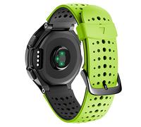 GGYTMQL Replacement Silicone Watch Band for Forerunner 230/235 / 220/620 / 630 / 735Xt Watch Outdoor Sport Watch Strap/Green Black