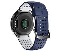 GGYTMQL Replacement Silicone Watch Band for Forerunner 230/235 / 220/620 / 630 / 735Xt Watch Outdoor Sport Watch Strap/Green Black