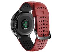 GGYTMQL Replacement Silicone Watch Band for Forerunner 230/235 / 220/620 / 630 / 735Xt Watch Outdoor Sport Watch Strap/Green Black