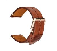 GGYTMQL Retro Leather Watchband Men Women Black Grey Brown Watch Band fit for Smartwatch 20mm 22mm Quick Release Watch Straps