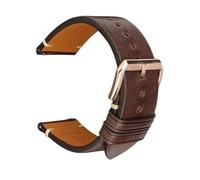 GGYTMQL Retro Leather Watchband Men Women Black Grey Brown Watch Band fit for Smartwatch 20mm 22mm Quick Release Watch Straps