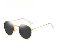 GGYTMQL Retro Metal Round Sunglasses Men Small Hip Hop Mirror Glasses Women