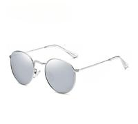 GGYTMQL Retro Metal Round Sunglasses Men Small Hip Hop Mirror Glasses Women