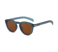 GGYTMQL Retro Round Men Sunglasses Shades UV400 Fashion Blue Green Women Rivets Sun Glasses
