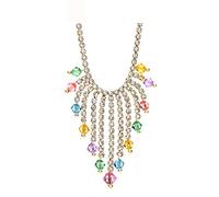 GGYTMQL Rhinestone Auatria Crystal Light Yellow Gold Color Fashion Chains Necklaces For Girls Jewelry