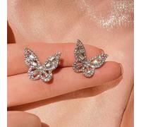 GGYTMQL Rhinestone Inlaid Pearl Tassel Long Earrings for Women Wedding Jewelry Brithday Gift