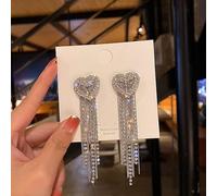 GGYTMQL Rhinestone Pearl Flower Earrings Wedding Jewelry Birthday Gifts
