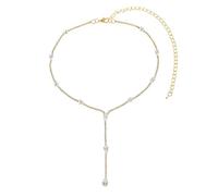 GGYTMQL Rhinestones Tennis Chain Necklaces Bling Crystal Zircon Pendant Choker Necklaces Wedding Prom Dainty Statement Y-Necklaces for Women