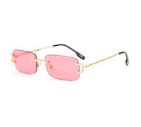 GGYTMQL Rimless Cut Edge Frame Sunglasses Women UV400 Fashion Sun Glasses for Men Frameless Shades Narrow Frame Eyewear