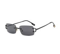 GGYTMQL Rimless Cut Edge Frame Sunglasses Women UV400 Fashion Sun Glasses for Men Frameless Shades Narrow Frame Eyewear