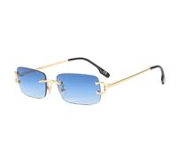 GGYTMQL Rimless Cut Edge Frame Sunglasses Women UV400 Fashion Sun Glasses for Men Frameless Shades Narrow Frame Eyewear