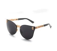 GGYTMQL Round Rimless Glasses Eyewear Vintage Cool Sunglasses Women Men