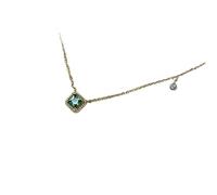 GGYTMQL s plating green square pendant necklace for women wedding jewelry gifts Made in China