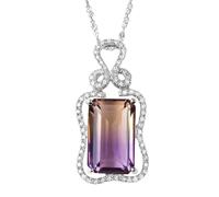 GGYTMQL s925 Necklace Pure Amethyst Stone Pendant for Women Real 925 Gemstone Pendants
