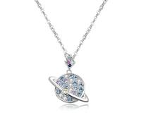 GGYTMQL S925 Silver Necklace Ball Track Pendant Clavicle Women's Chain