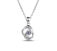 GGYTMQL S925 Sterling Silver Necklace Women's Clavicle Chain Pendant Simple Japanese and Korean Version of Silver Jewelry