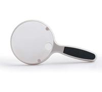 GGYTMQL Screen Magnifier Hand-held Reading Magnifier 4X 2.5X Zoom Lens, and The sub-Light LED for Reading and Repair Antique Jewelry Appraisal Magnifier with LED Light Double The