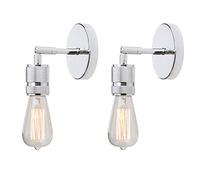 GGYTMQL Set of 2 Vintage Up/Down Wall Light Industrial Antique Wall Lamp Fitting Fixtures,Wall Sconce Edison Lamp for Kitchen, Hall, Dining Room, Bedroom,Bar, Restaurants, Coffee Shop (Black)