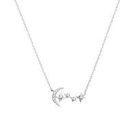GGYTMQL Shiny Cubic Zircon Five Star Long Chain Tassel Necklace 925 Clavicle Chain Necklace Choker for Women Jewelry