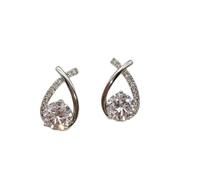 GGYTMQL Shiny Zircon Pentagram Earrings Jewelry Gifts