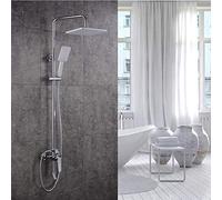 GGYTMQL Shower System, Shower Faucet Set with Tub Spout and Rain Shower Head Wall Mounted Shower Set