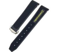 GGYTMQL Silicone Watch Strap forSxwatch 007 300 AT150, 21 mm, Silicone Watch Strap/Colour: Yellow Tip, Size: 20 mm, 20 mm