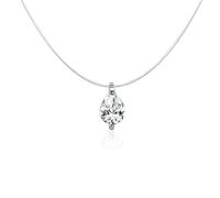 GGYTMQL Silver Invisible Chain Necklaces pendants Rhinestone Choker Transparent Fishing Line Femme
