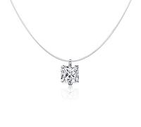 GGYTMQL Silver Invisible Chain Necklaces pendants Rhinestone Choker Transparent Fishing Line Femme