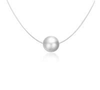 GGYTMQL Silver Invisible Chain Necklaces pendants Rhinestone Choker Transparent Fishing Line Femme