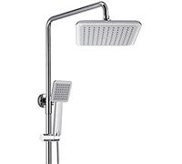 GGYTMQL Sink Mixer Tap Bathroom Kitchen Sink Faucet Waterproof Leaked Record Antique Brass Wall Mounted Lift Shower Cabin Shower Set Booster