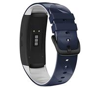 GGYTMQL Smart Watch Straps for Gear Fit 2 Pro Strap Silicone Fitness Watch Wrist Band Gear Fit2 Pro Sm-R360 Adjustable Watch Band/Silver Yellow
