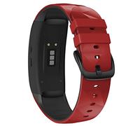GGYTMQL Smart Watch Straps for Gear Fit 2 Pro Strap Silicone Fitness Watch Wrist Band Gear Fit2 Pro SM-R360 Adjustable Bracelet Watch Band (Color : Red Black)