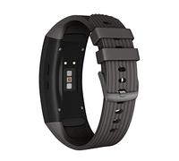 GGYTMQL Smart Watch Straps for Gear Fit 2 Pro Strap Silicone Fitness Watch Wrist Band Gear Fit2 Pro Sm-R360 Adjustable Watch Band/Silver Yellow