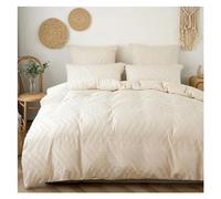 GGYTMQL Soft Duvet Cover Set, Bedding, 87 x 95 inches, Queen Solid Color Scandinavian Bedspread, Duvet Cover Pillowcase,Pillowcase Sheet Set 4 Pieces ui