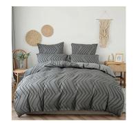 GGYTMQL Soft Duvet Cover Set, Bedding, 87 x 95 inches, Queen Solid Color Scandinavian Bedspread, Duvet Cover Pillowcase,Pillowcase Sheet Set 4 Pieces ui