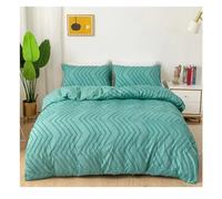 GGYTMQL Soft Duvet Cover Set, Bedding, 87 x 95 inches, Queen Solid Color Scandinavian Bedspread, Duvet Cover Pillowcase,Pillowcase Sheet Set 4 Pieces ui