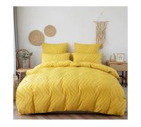 GGYTMQL Soft Duvet Cover Set, Bedding, 87 x 95 inches, Queen Solid Color Scandinavian Bedspread, Duvet Cover Pillowcase,Pillowcase Sheet Set 4 Pieces ui