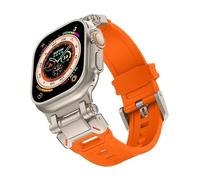GGYTMQL Soft Rubber Strap For Ultra 2 1 Band 49mm 45mm 44mm 42mm S10 46mm Luxury Rubber Bracelet For IWatch Series 9 8 7 6 SE 5 Accessories Watchbands
