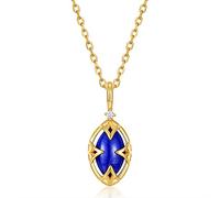 GGYTMQL Solid Choker Pendant Necklace for Women Lapis Lazuli White Crystal Jewelry Components New Gift Watch Strap