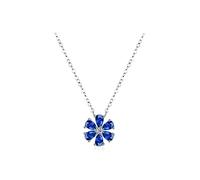 GGYTMQL sparkling lucky flower pendant necklace for women drop zirconia female wedding fine jewelry Made in China
