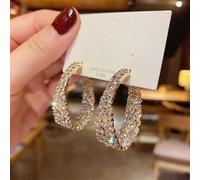 GGYTMQL Sparkling Zircon Pentagram Long Earrings For Women Wedding Jewelry Birthday Gifts
