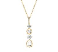 GGYTMQL square bar crystal pendant 14k necklace women light wedding jewelry Made in China