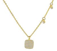 GGYTMQL square pendant necklace for women sparkling stone 925 Made in China