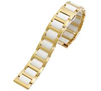 GGYTMQL Stainless Steel Ceramic Watch Band Watch Strap Women Men Fashion Quick Release Bracelet