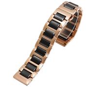 GGYTMQL Stainless Steel Ceramic Watch Band Watch Strap Women Men Fashion Quick Release Bracelet