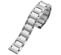 GGYTMQL Stainless Steel Ceramic Watch Band Watch Strap Women Men Fashion Quick Release Bracelet