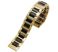 GGYTMQL Stainless Steel Ceramic Watch Band Watch Strap Women Men Fashion Quick Release Bracelet