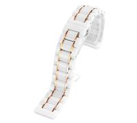 GGYTMQL Stainless Steel Ceramic Watch Band Watch Strap Women Men Fashion Quick Release Watch Band