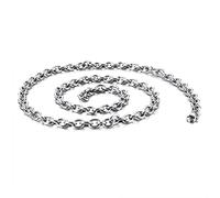 GGYTMQL Stainless Steel Chain, Men Chains Rolo Lobster-Claw Clasp Teen Necklaces Accessories Jewelry Gifts for Boyfriend